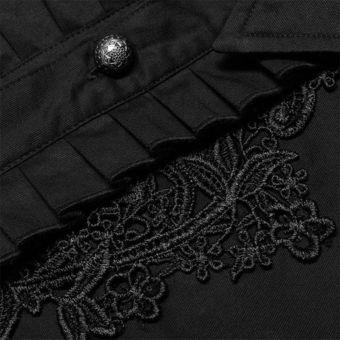 Goth-Applikation Langarm-Shirt