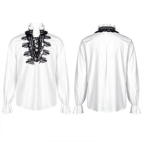 Gothic Skelett besticktes Shirt