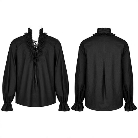 Gothic Skelett besticktes Shirt