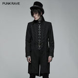 Goth hübsche mittellange bestickte Jacke