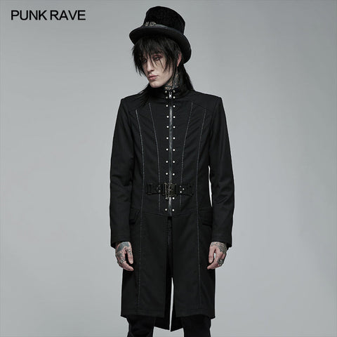 Goth hübsche mittellange bestickte Jacke