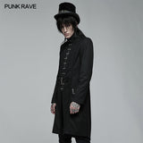 Goth hübsche mittellange bestickte Jacke