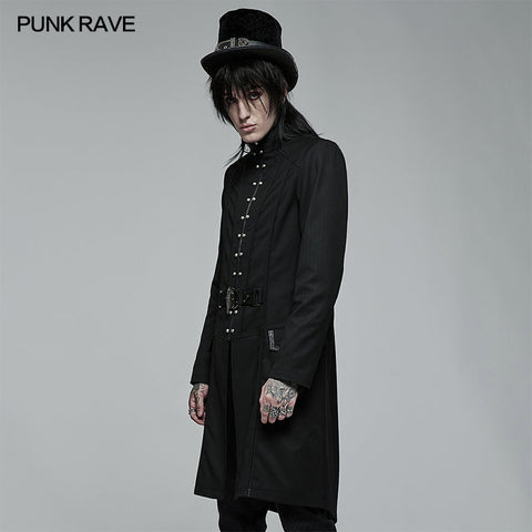 Goth hübsche mittellange bestickte Jacke