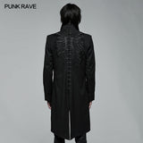 Goth hübsche mittellange bestickte Jacke
