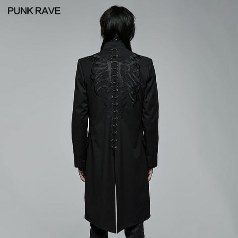 Goth hübsche mittellange bestickte Jacke