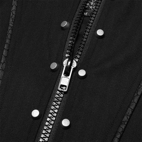 Goth hübsche mittellange bestickte Jacke