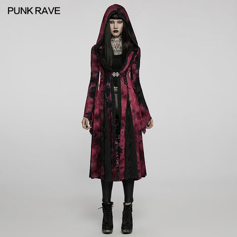Goth Dark Wizard Langer Mantel