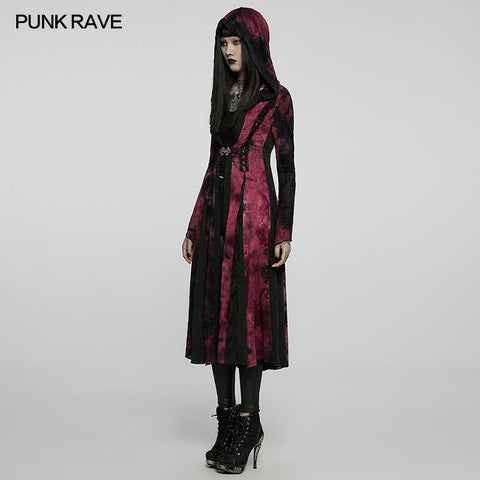 Goth Dark Wizard Langer Mantel
