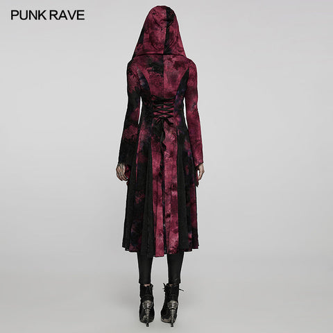 Goth Dark Wizard Langer Mantel