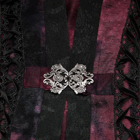 Goth Dark Wizard Langer Mantel