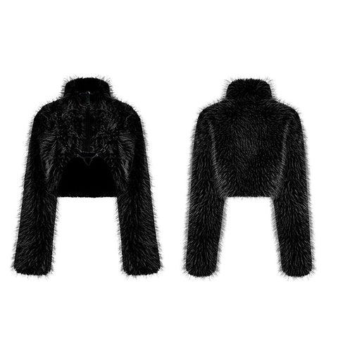 Täglicher Punk-Mantel aus Wollimitat