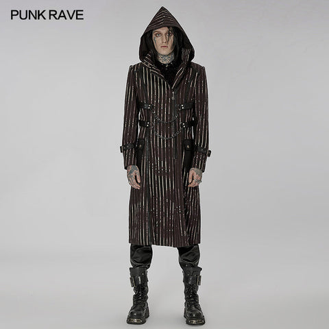 Dekadent gestreifter Punk-Mantel