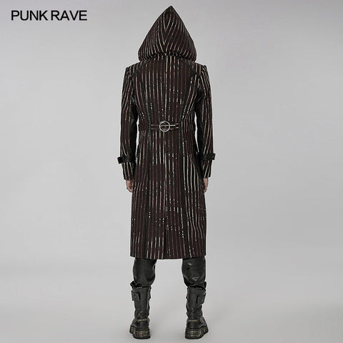 Dekadent gestreifter Punk-Mantel