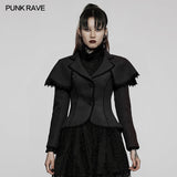 Gothic-Jacke aus Wollimitat