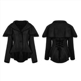 Gothic-Jacke aus Wollimitat
