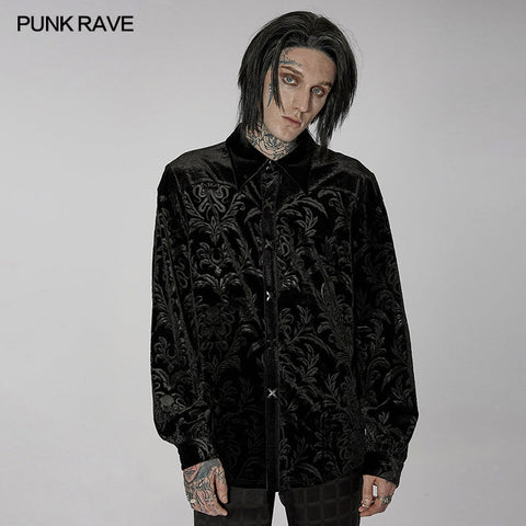Lockeres Gothic-Print-Shirt