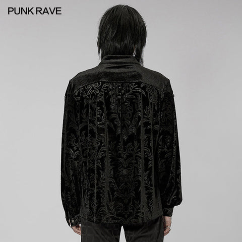 Lockeres Gothic-Print-Shirt