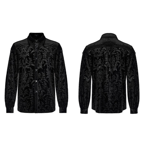 Lockeres Gothic-Print-Shirt