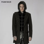 Goth-Mantel aus Wollimitat