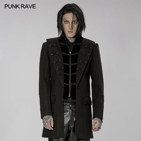 Goth-Mantel aus Wollimitat