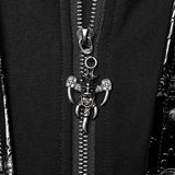 Gothic-Lackleder-Langmantel