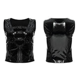 Punk sexy Lacklederweste
