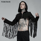 Jacke mit Punk-Persönlichkeit und Quasten