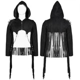 Jacke mit Punk-Persönlichkeit und Quasten