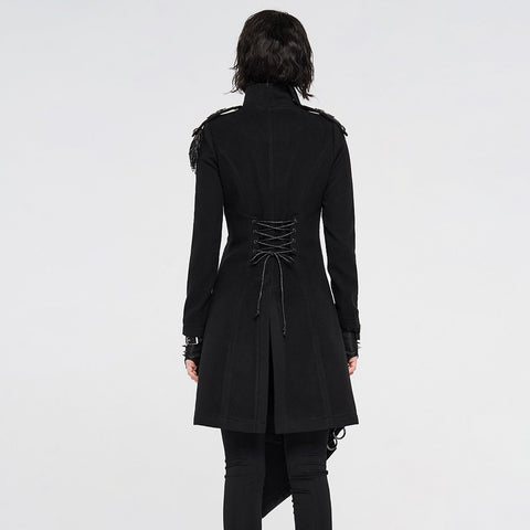 Einfacher Wollmantel in Militäruniform