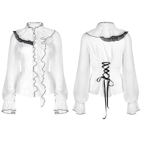 Gotisches asymmetrisches Jacquard-Hemd